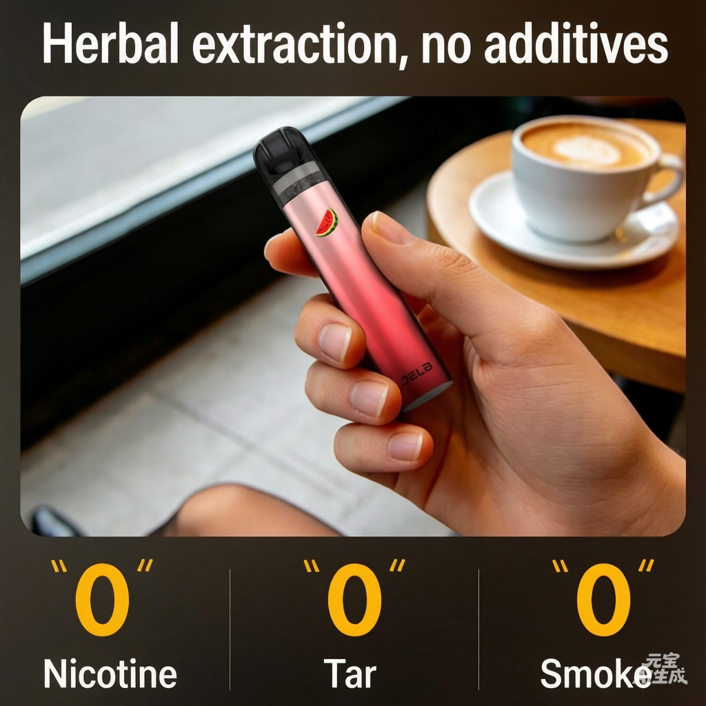 Fruit-flavored sucker, portable sucker with herbal granule nozzle, mint flavor, cool and refreshing alternative, smokeless sucker.