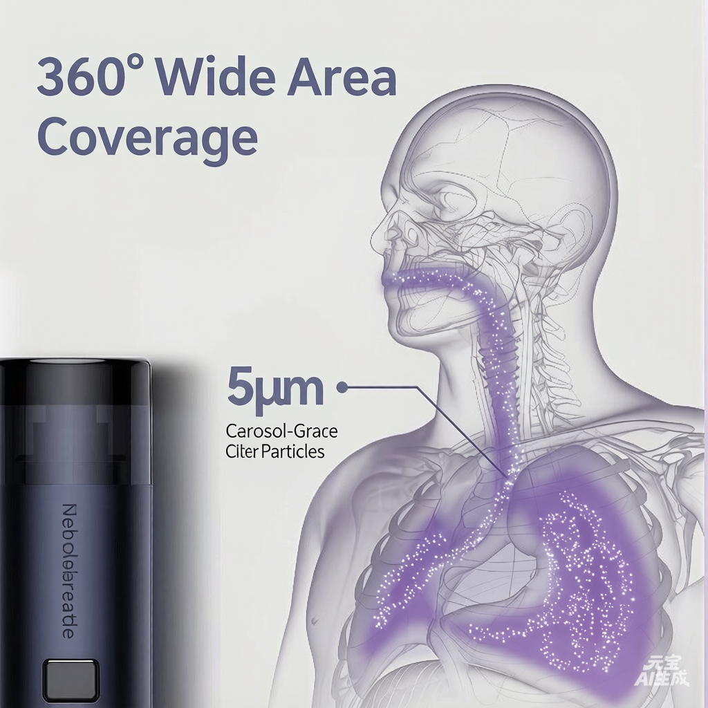 Chenshu Smart Electronic Oral Spray, Peach and Mint Flavor, Long-Lasting Fragrance, Portable and Rechargeable Freshening Stick