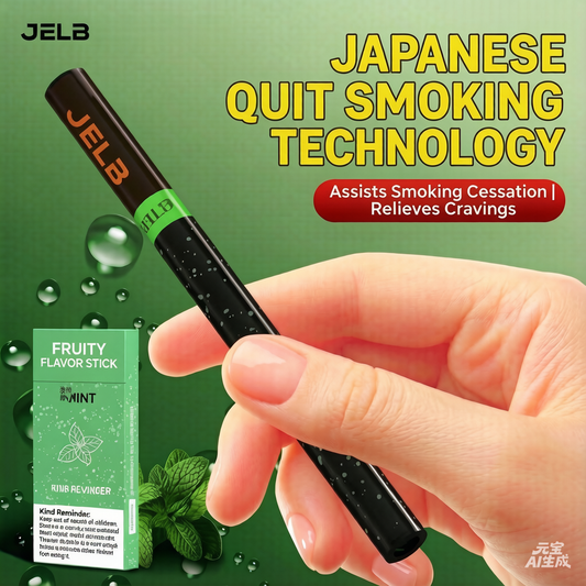 Fruit-flavored sucker, portable sucker with herbal granule mouthpiece, mint-flavored cigarette substitute, cool and refreshing alternative!