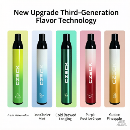 New third-generation Geek Fruit Flavored Squeeze Stick: Cooling sensation, mint essential oil, fresh breath, herbal, smokeless.