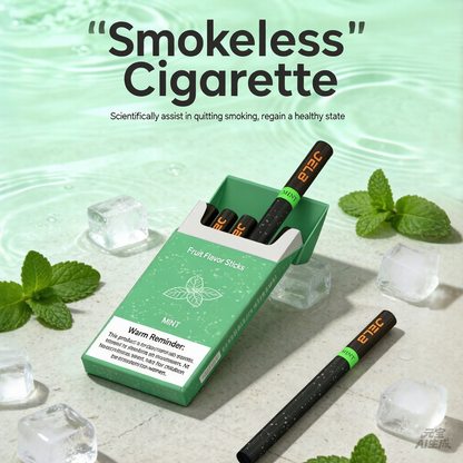 Fruit-flavored sucker, cool and refreshing strawberry flavor, mouthpiece replacement stick, smokeless stick, portable mint stick.