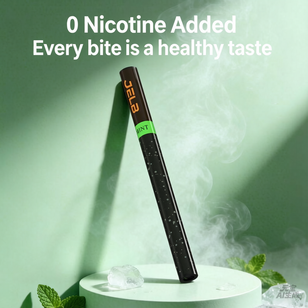 Fruit-flavored sucker, portable sucker with herbal granule mouthpiece, mint-flavored cigarette substitute, cool and refreshing alternative!