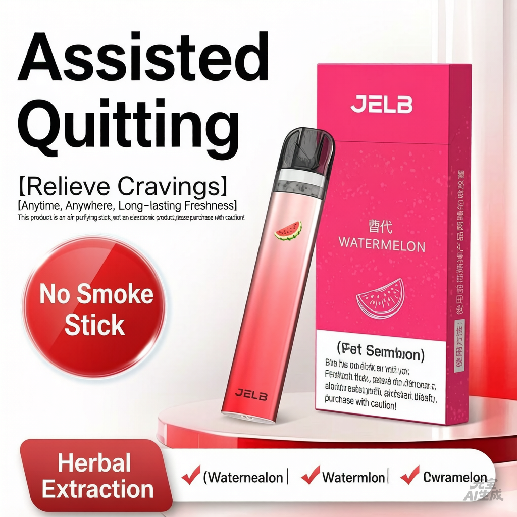Fruit-flavored sucker, portable sucker with herbal granule nozzle, mint flavor, cool and refreshing alternative, smokeless sucker.