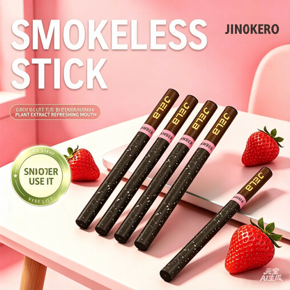 Cool and refreshing strawberry flavored smoker, herbal granule-assisted portable mint substitute.