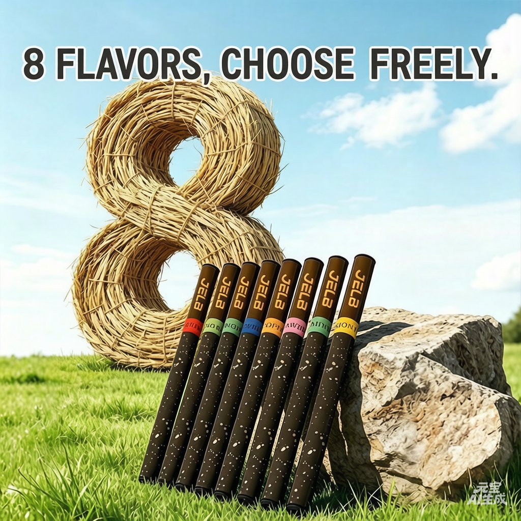 Cool and refreshing strawberry flavored smoker, herbal granule-assisted portable mint substitute.