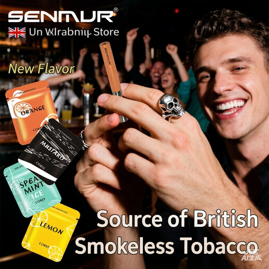 SENMUR, a British imported smoking cessation stick, is a smoke-free, fruit-flavored, unisex product.