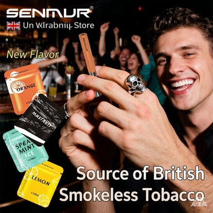 SENMUR, a British imported smoking cessation stick, is a smoke-free, fruit-flavored, unisex product.