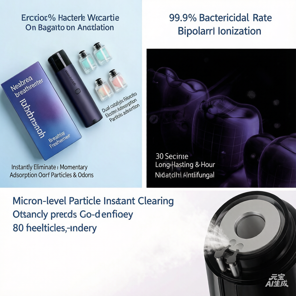 [Celebrity TikTok Pick] Chenshu Smart Electronic Oral Spray - Perfect Gift for Boyfriends/Girls, Fresh Breath Set