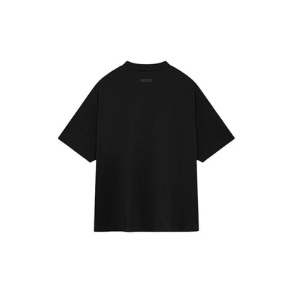 Essentials FW24 Black Jersey Crewneck Tee