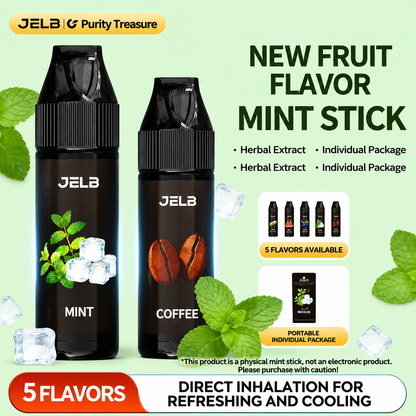Large fruit-flavored snorkel stick, refreshing and breath-freshening, mint stick mouthpiece, smoking cessation aid, cigarette replacement stick.