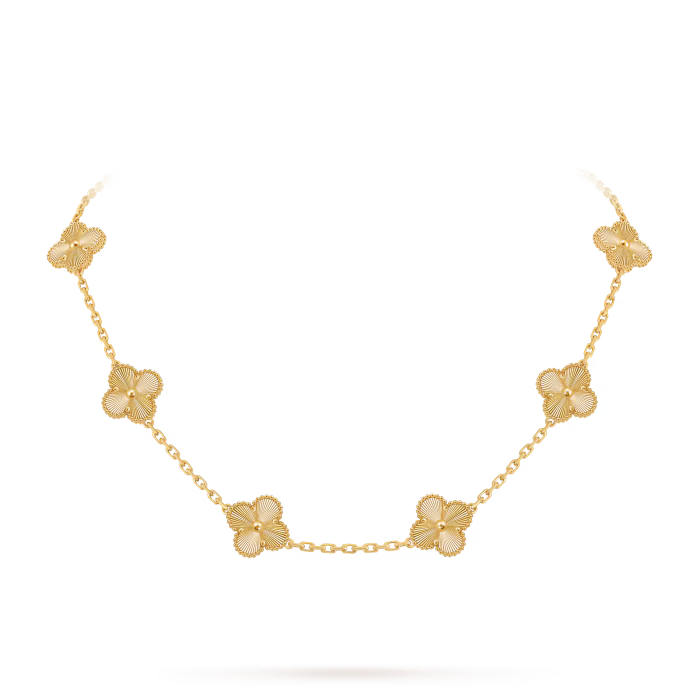 VCA Vintage Alhambra necklace, 10 motifs