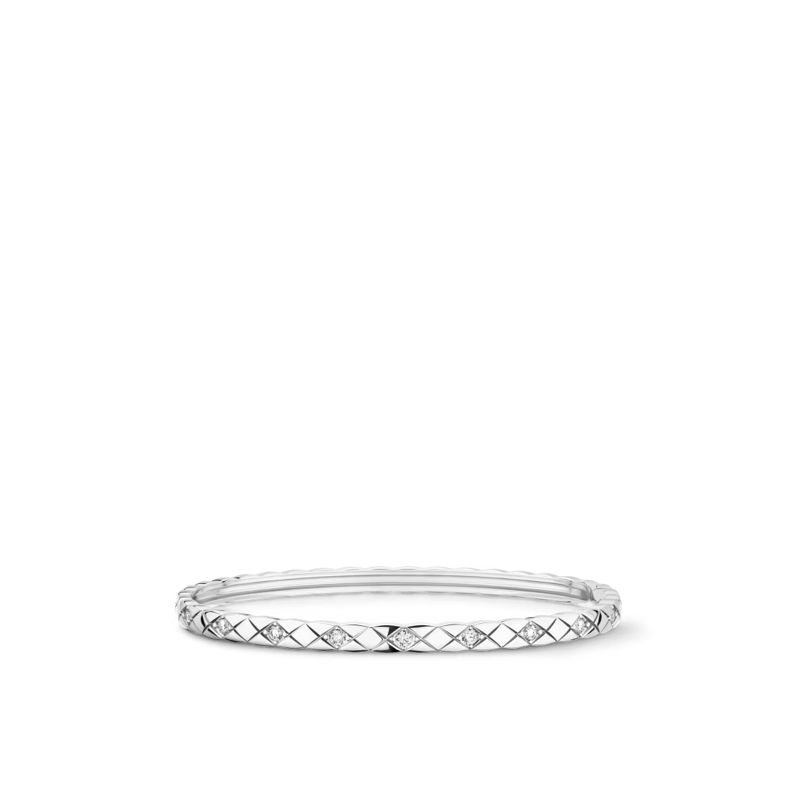 Chanel Coco Crush Bracelet Quilted Motif Mini Version Diamonds